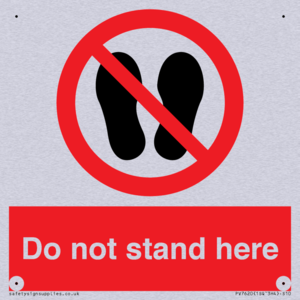Do not stand here